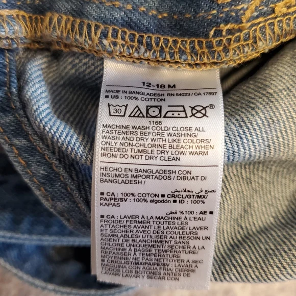 Old Navy Baby Shortalls 12-18 months - Picture 6 of 6